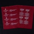 Vest care label heat transfer sticker 