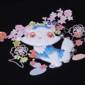 Puff effect heat transfer sticker for children's clothes 