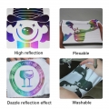 Colorful reflective heat transfer sticker 