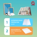 QINGYI factory wholesale transparent PET waterproof inkjet film for positive silk screen printing 