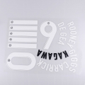 Custom jerseys number heat transfer iron on letters and soccer numbers in transfer printing 
