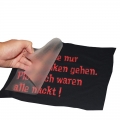 Custom cheap price logo iron on printing 3d flock heat press transfer label stickers for clothing garment 