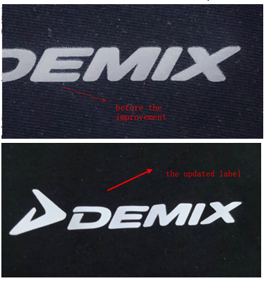 Labels without glue outline is originating